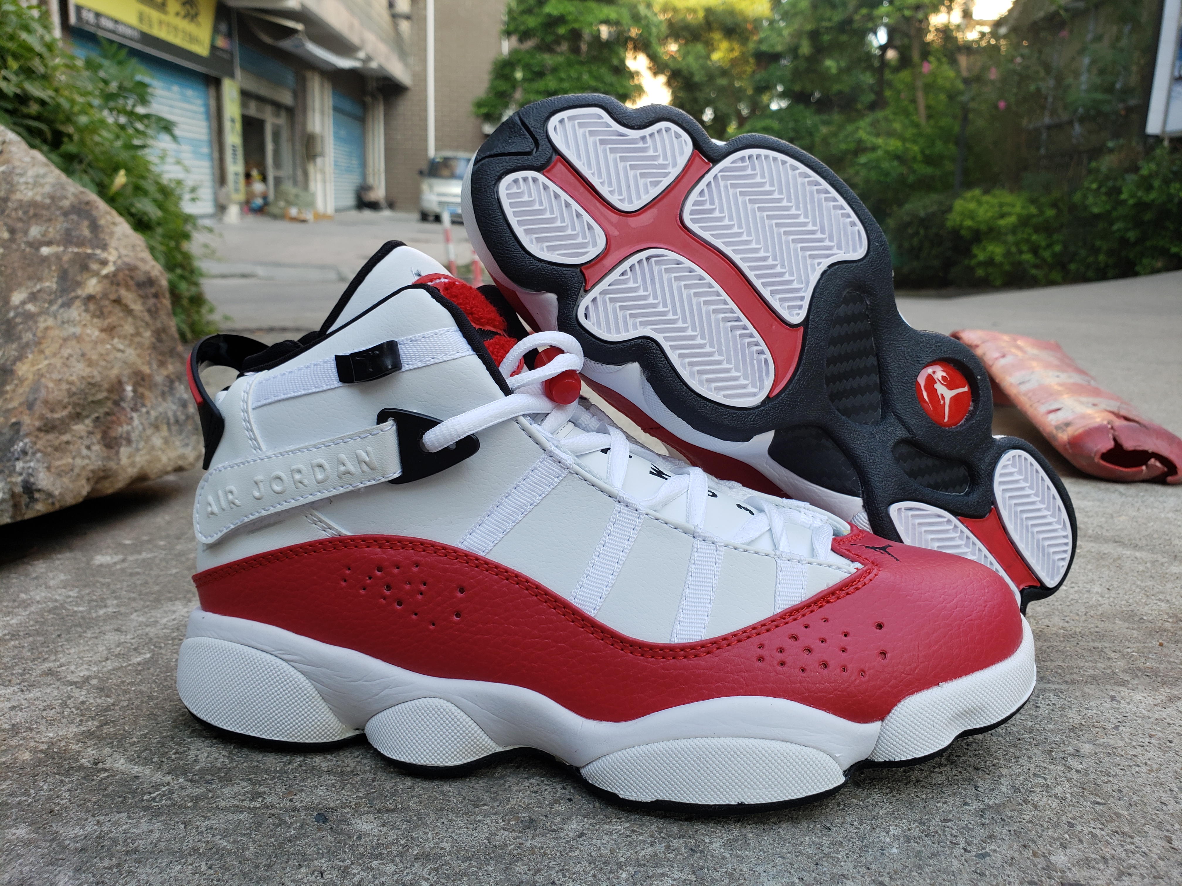 2019 Air Jordan Six RING White Red Black Shoes